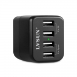龙威盛（LVSUN）4UL 4口USB充电器 多口USB 手机/平板电脑 苹果 三星 华为